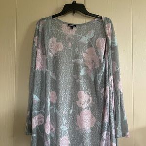 Freshman Grey and Pink Boho Kimono